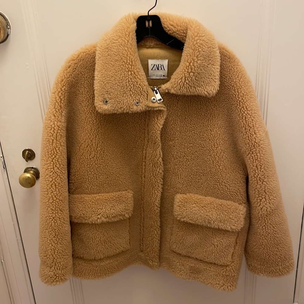 Zara lined Sherpa jacket
